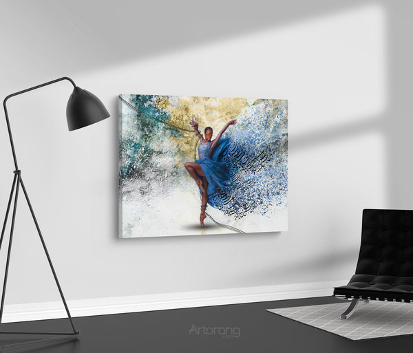 Omar Khayyam Quote Canvas Print - Persian Calligraphy Wall Art Decor