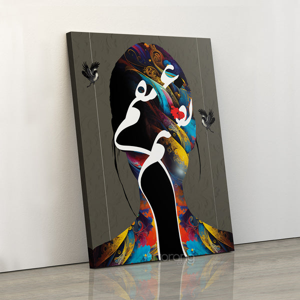 Bound by Love: Timeless Harmony Persian Canvas Print Wall Art
