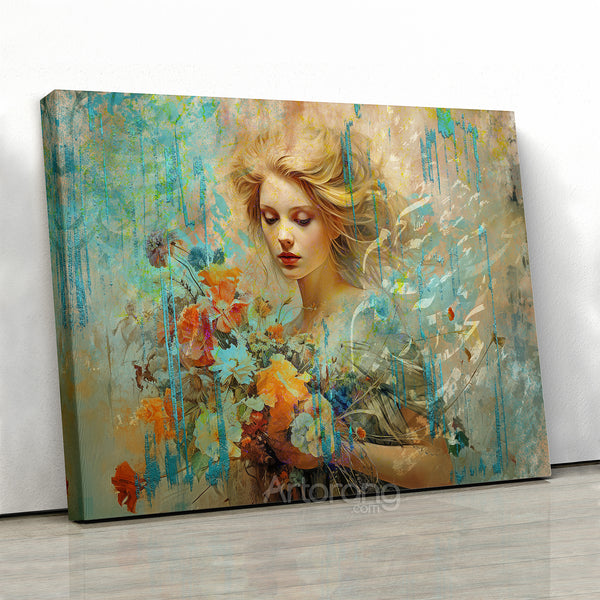 Your Face, My Awakening Rumi Canvas Print - Romantic Persian Calligraphy Art