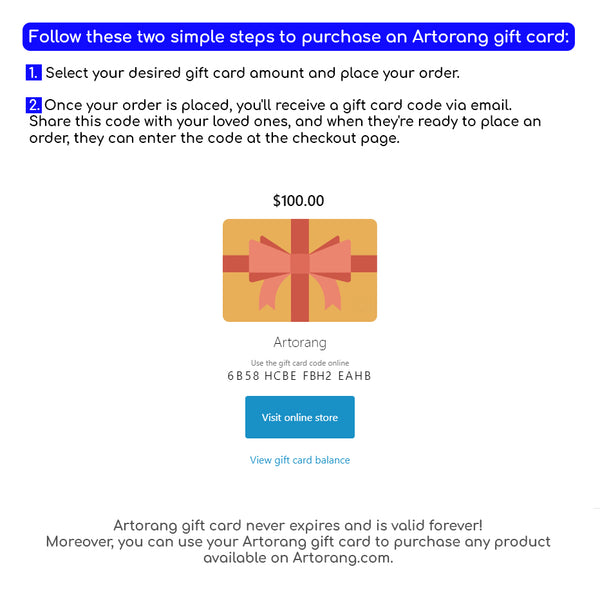 Artorang Gift Card