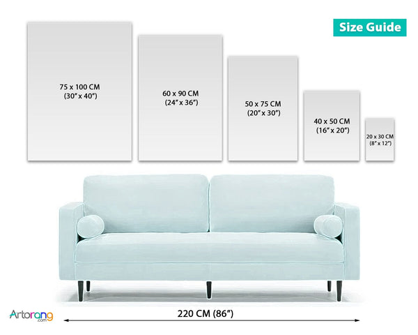 Persian Girl in Azadi Tower Skirt - Stunning Canvas Print Wall Art