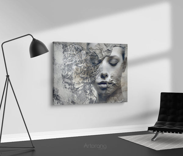 Persian Calligraphy Wall Art - Saadi's Poem Canvas for Middle Eastern Decor