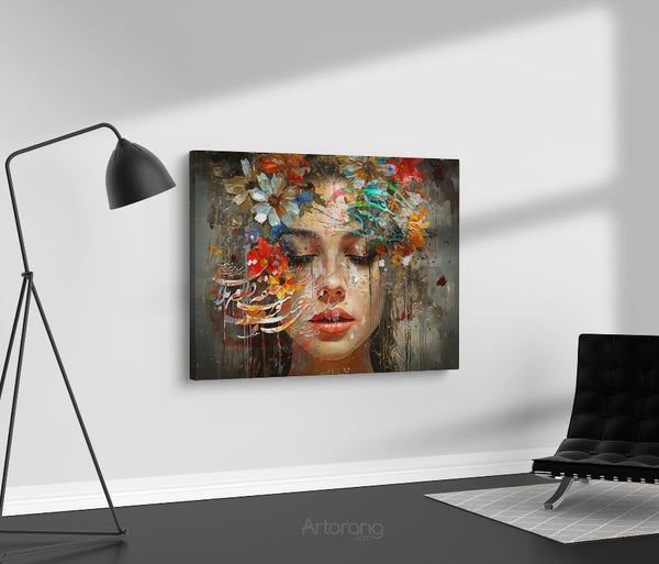 Persian Calligraphy Canvas Art - Saadi Shirazi Poem Wall Print