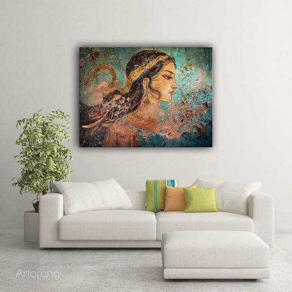 Eastern Dream Rumi Poem Sufi Calligraphy Canvas Print Wall Art