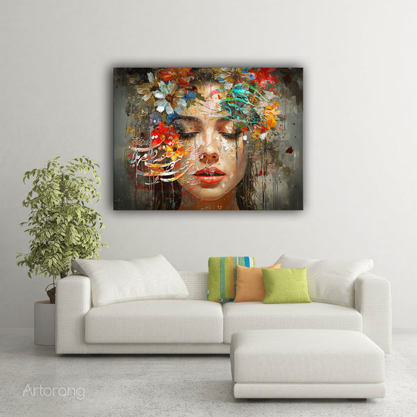 Persian Calligraphy Canvas Art - Saadi Shirazi Poem Wall Print