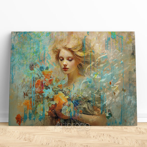 Your Face, My Awakening Rumi Canvas Print - Romantic Persian Calligraphy Art