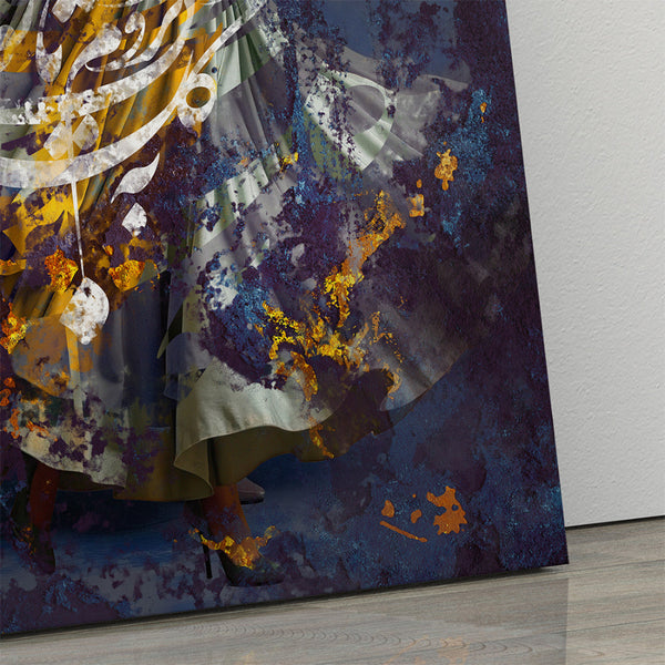 She Dances, Held by Love - Persian Calligraphy Canvas Wall Art Decor