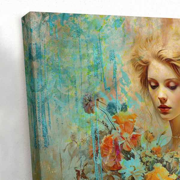 Your Face, My Awakening Rumi Canvas Print - Romantic Persian Calligraphy Art