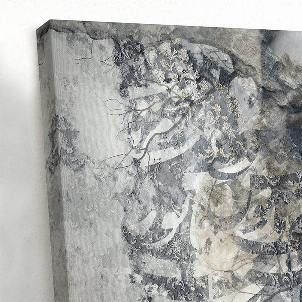 Persian Calligraphy Wall Art - Saadi's Poem Canvas for Middle Eastern Decor