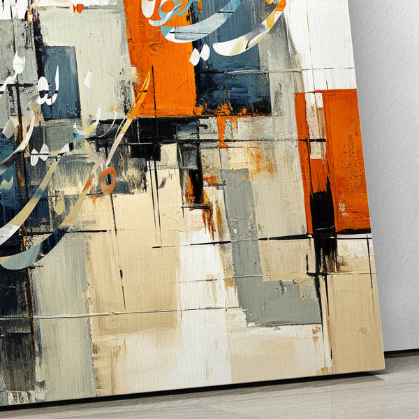 Eternal Elegance Saadi Shirazi Poem Abstract Canvas Wall Art 3 Panels