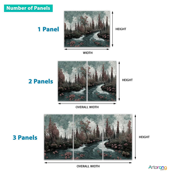 Tehran Azadi Tower Wall Art with Persian Girl - Vibrant Canvas Print Triptych