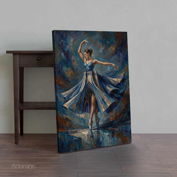 Persian Girl in Azadi Tower Skirt - Stunning Canvas Print Wall Art