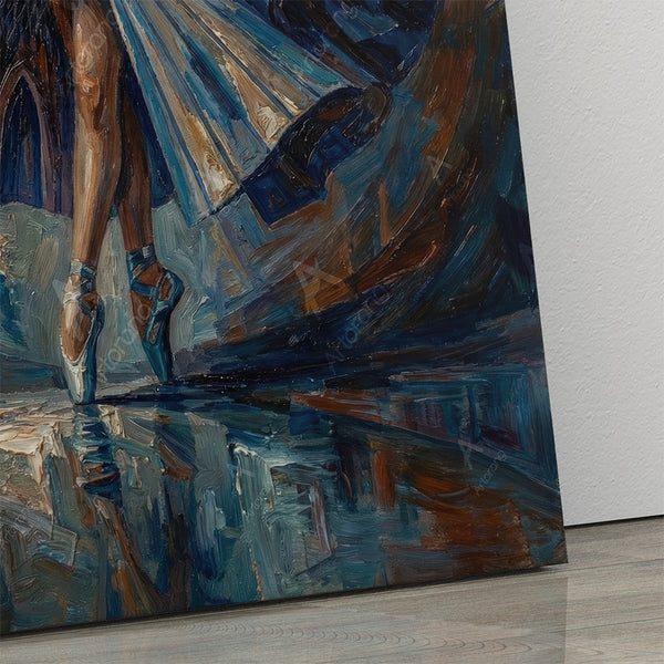 Persian Girl in Azadi Tower Skirt - Stunning Canvas Print Wall Art