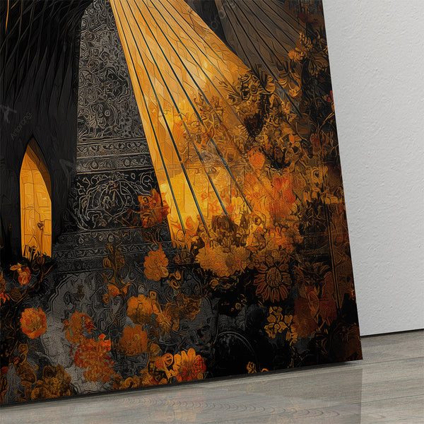 Tehran Azadi Tower Canvas Print - Modern Wall Art Inspired by Persian Architecture
