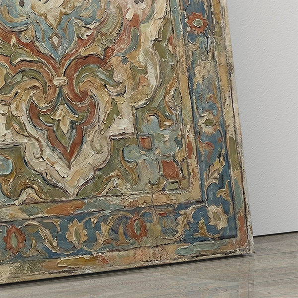 Close-up of hand-written Persian calligraphy from Omar Khayyam poem
