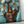 Persian Woman Canvas Art with Farsi Calligraphy and Turquoise Floral Design