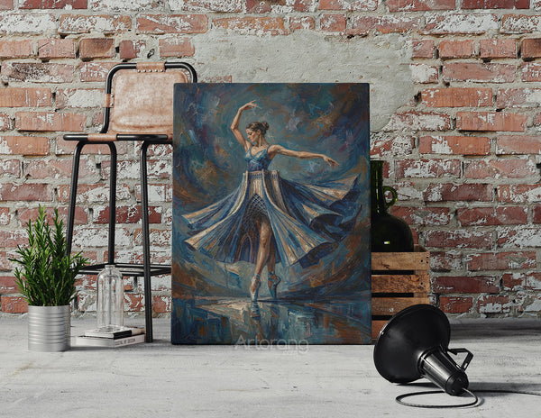 Persian Girl in Azadi Tower Skirt - Stunning Canvas Print Wall Art