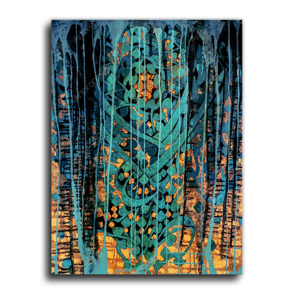 Persian and Arabic wall art with Nastaliq calligraphy | Middle Eastern art | Farsi calligraphy | Persian gift | Persian painting | Arabic art - Artorang