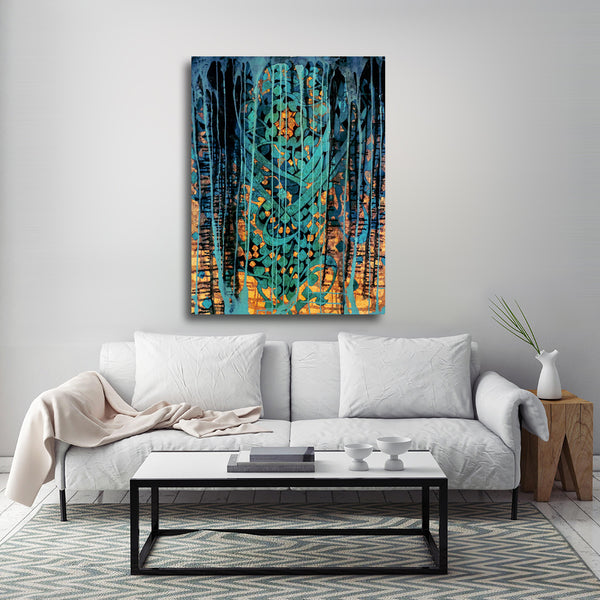 Persian and Arabic wall art with Nastaliq calligraphy | Middle Eastern art | Farsi calligraphy | Persian gift | Persian painting | Arabic art - Artorang