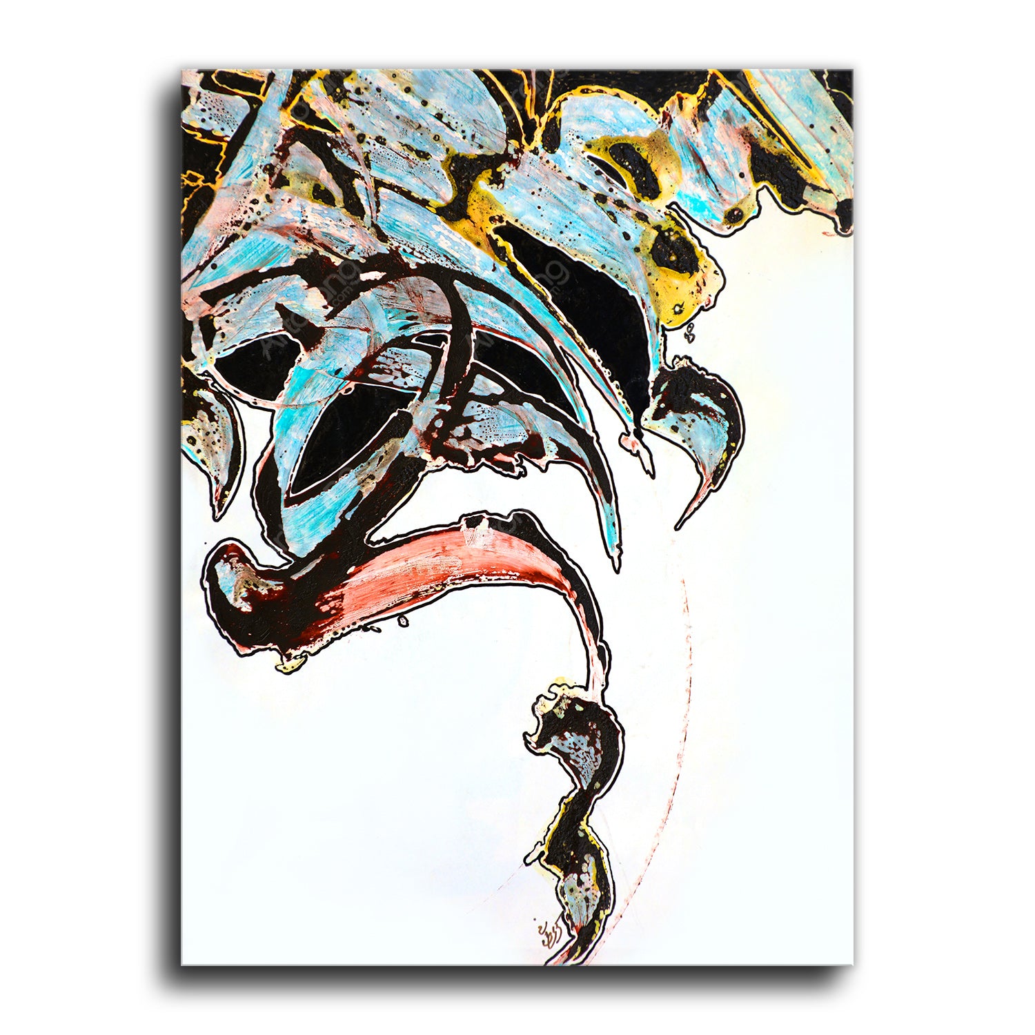 Colorful abstract and contemporary wall art painting print - Artorang