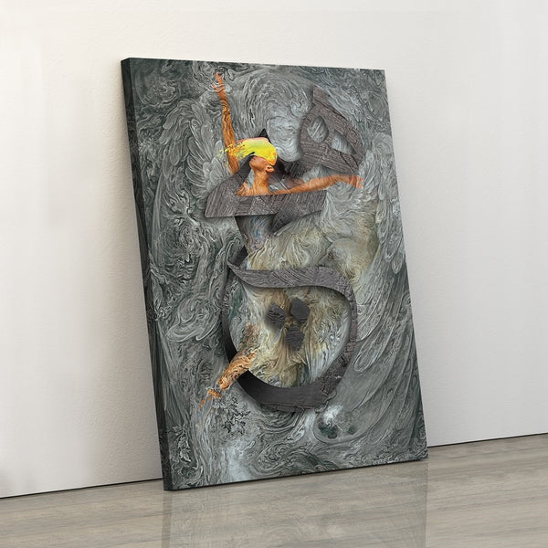 Dancing around the HEECH, Persian canvas print wall art | Galley wrapped canvas