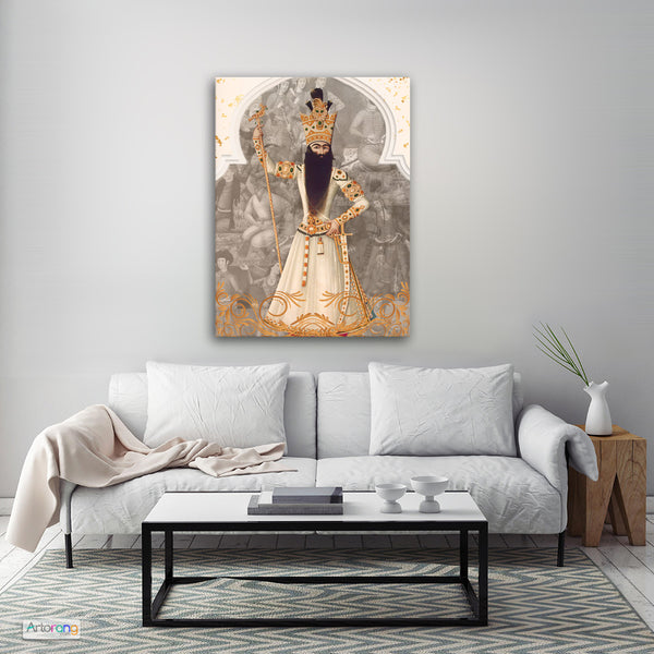 Fath-Ali Shah Qajar portrait wall art, Persian miniature, Persian gift - Artorang