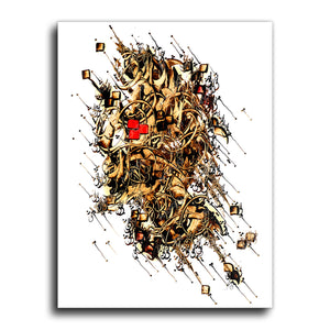 Overwhelmed with love, Persian calligraphy painting print, Middle Eastern art - Artorang