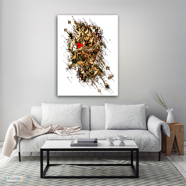 Overwhelmed with love, Persian calligraphy painting print, Middle Eastern art - Artorang