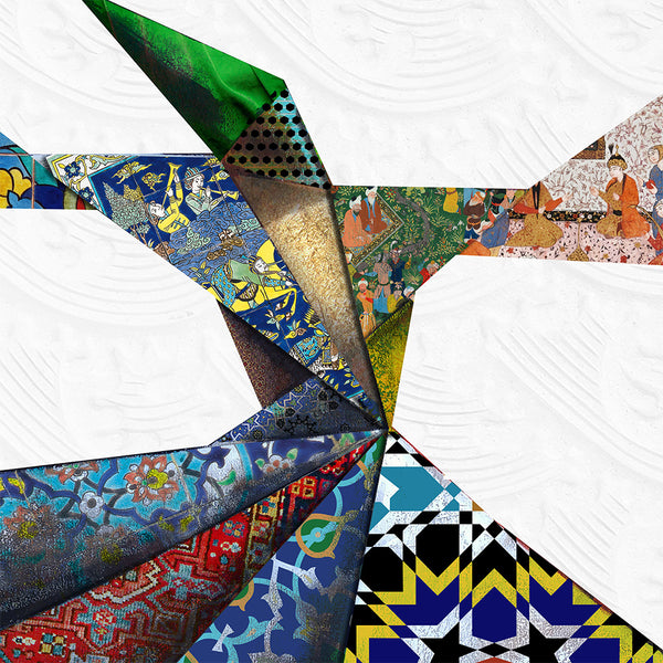 Ancient Sufi dance and whirling dervish with Persian pattern - Artorang