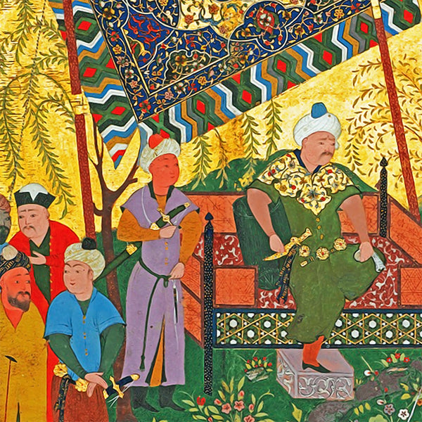 Copy of Sa’di’s Gulistan by Mahmud Muzahhib, Persian traditionally miniature available with frame