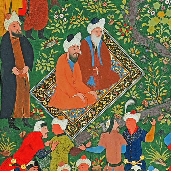Copy of Sa’di’s Gulistan by Mahmud Muzahhib, Persian traditionally miniature available with frame