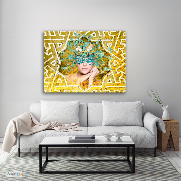 Life is a garden of love, Persian contemporary wall art - Artorang