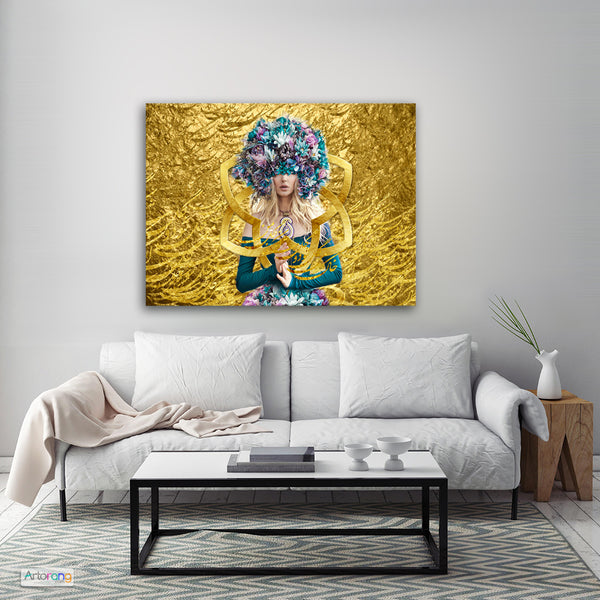 Longing to meet you, Persian wall art canvas prints with Farsi calligraphy - Artorang