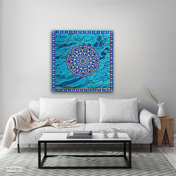 Persian tile with love wall art, Farsi calligraphy, Persian architecture art, Persian gift - Artorang