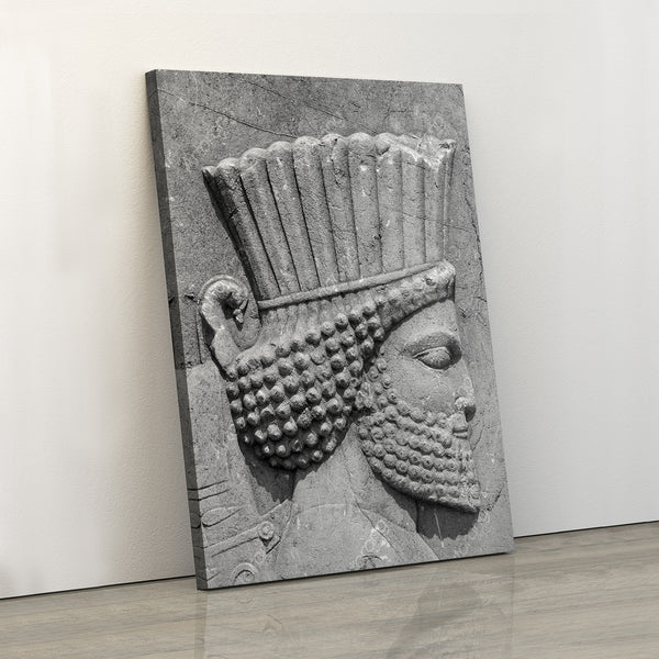 Ancient Persian soldier, Hakhamaneshi soldier in Persepolis Takht-e Jamshid wall art, Persian gift