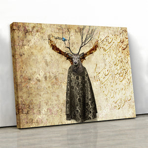 Garden of Belief - middle eastern contemporary canvas print wall art | Persian art | Arabic art | Persian gift | fine art - Artorang