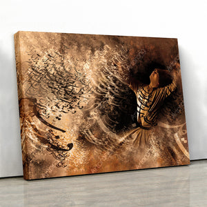 In the garden of silence, Sama dance, The Sufi whirling dervishes wall art - Artorang