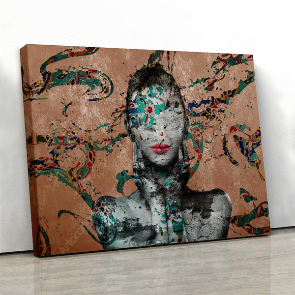 Faceless Love Persian Canvas Art | Arabic Wall Decor & Gift