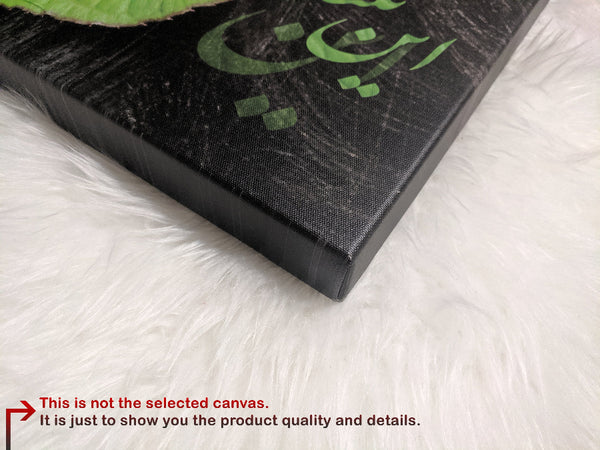 High-resolution printing on textured canvas material shown in macro view