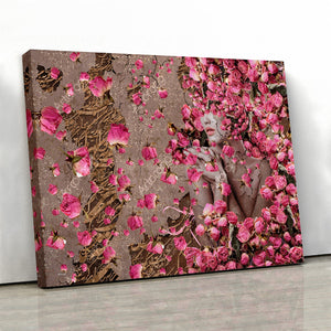 A garden of passion wall art canvas print | Persian home decor | Persian Calligraphy | Persian Art | Persian Art | Persian gift | Unique art - Artorang