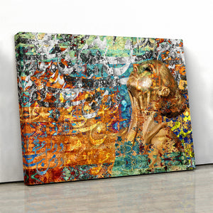 The power of love swept over my soul, Rumi quote, Persian wall art - Artorang