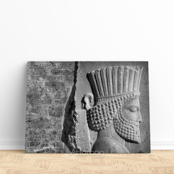 Persian Cuneiform Wall Art - Hakhamaneshi Soldier at Persepolis