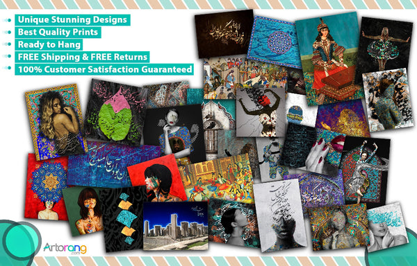 High-quality gallery-wrapped canvas surface showing detailed print finish