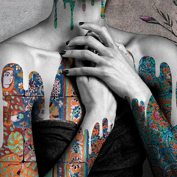 Praying for her love Canvas Art | Middle Eastern Modern and Contemporary art | Persian art | Arabic art | Arabic calligraphy - Artorang