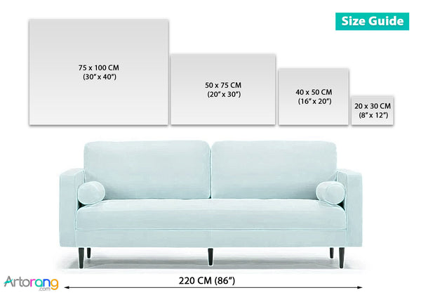 I am a sky where spirits live canvas wall art | Rumi poem canvas print | Persian wall art | Arabic art | Persian calligraphy - Artorang